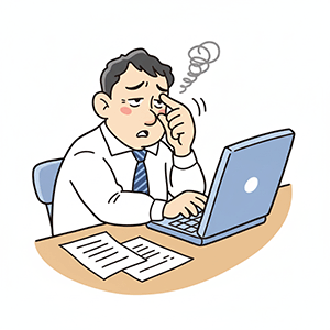 睡眠不足だとどうなる？